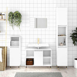 Bathroom Cabinet White 30x30x100 cm Engineered Wood 831548