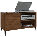 Record Cabinet Brown Oak 84.5x38x48 cm Engineered Wood 831956