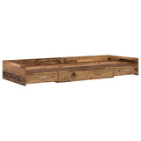 Bed Frame with Headboard Old Wood 90 x 190 cm Engineered Wood 3335251