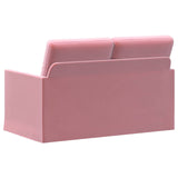 2 Seater Sofa Pink 130 x 81 x 82 cm Velvet 42041058