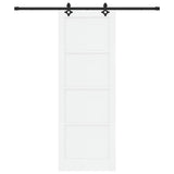 Sliding Door ORKDAL White 83 x 232 cm Solid Pine Wood 3333649