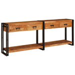 Console Tables 2 pcs Brown 200 x 33 x 75 cm Solid Acacia wood 3324227