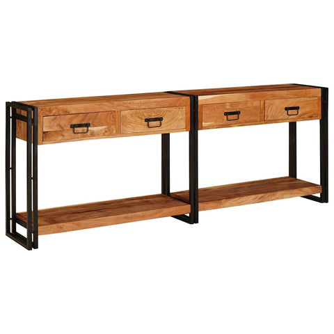 Console Tables 2 pcs Brown 200 x 33 x 75 cm Solid Acacia wood 3324227