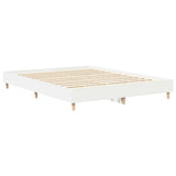 Bed Frame 2 pcs White 152 x 203 cm Engineered Wood 3402867