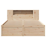 Bed Frame without Mattress 140x200 cm Solid Wood Pine 3323416