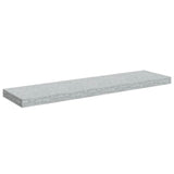 Floating Wall Shelves 2 pcs Concrete Grey 90x23.5x3.8 cm MDF 326604