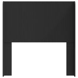 Headboard Black Engineered Wood 889616
