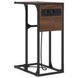 Bedside Cabinet Brown Oak 41.5 x 26 x 60.5 cm Engineered Wood 859604