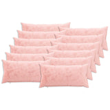 Cushion Cover 12 pcs HEERLEN Pink 40 x 80 cm Flannel 910191