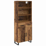 Highboard with Drawer 2 pcs Old Wood Engineered Wood 3415630