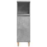 3 Piece Bathroom Furniture Set Concrete Grey Engineered Wood 3324951