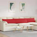 Sofa Pillows 2 pcs Red 200 x 40 cm Fabric 42013880