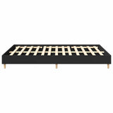Bed Frame Black Engineered wood, solid eucalyptus wood, plywood 3328709