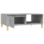 ZNTS Coffee Table Concrete Grey 90x60x35 cm Engineered Wood 805999