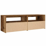 Bedside Cabinets 2 pcs with LEDs Old Wood 60x35x40 cm 3329161