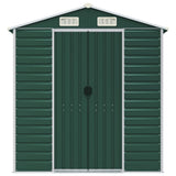 Garden Shed Green Galvanised Steel Large Garden Shed 3188241
