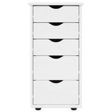Cabinet White 34 x 39 x 61.5 cm Solid Pine Wood 42028349