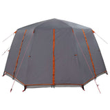 Cabin Tent 6-Person Grey and Orange 425 x 396 x 222 cm 42004025