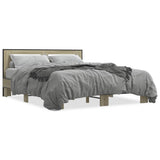 Bed Frame without Mattress Sonoma Oak 150x200 cm King Size 3280098