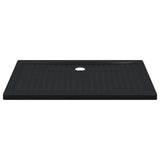 Shower Base Tray with Dots Black 120 x 80 x 4 cm ABS 42033516
