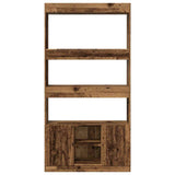 Highboard Old Wood 92x33x180 cm Engineered Wood 3309625