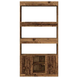 Highboard Old Wood 92x33x180 cm Engineered Wood 3309625