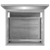 Bathroom Cabinet with Mirror Grey Sonoma Engineered Wood 820473
