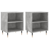 Bedside Cabinets 2 pcs Concrete Grey 40x30x50 cm Engineered Wood 826773