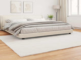 Anti-Slip Faux Rabbit Fur Rug OLITE Cream 200 x 280 cm 42021661