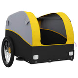 Bike Trailer Black and Yellow 45 kg Iron 94134