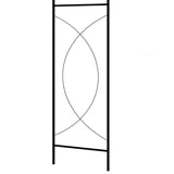 Garden Arch Black Powder-coated iron Large Decorative Inlays 47095