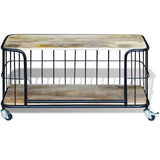 TV Cabinet Solid Mango Wood 100x40x45 cm 243301