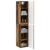 Wall-mounted Bathroom Cabinet Old Wood 33 x 34.5 x 160 cm 890520