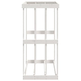 Outdoor Log Holder White 108x52x106 cm Solid Wood Pine 822627