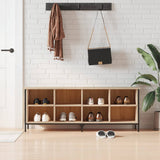 Shoe Cabinet Sonoma Oak 131x35x50 cm Engineered Wood 831849