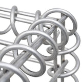 Trapezium Gabion Raised Bed Galvanised Steel 80x20x100 cm 145652