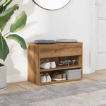 ZNTS Shoe Bench Artisan Oak 60x30x45 cm Engineered Wood 856755