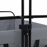Folding Hand Trolley Manual Grey 94 x 53 x 99 cm Oxford Cloth 42020660
