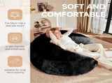 Large 6-Foot Bean Bag Sofa Chair Plush Reading Lounger for Adults, Perfect for Bedrooms, Balconies, T5592P444506