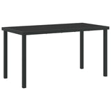 Garden Dining Set 5 pcs Black coffee Poly rattan 3379270
