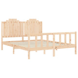 Bed Frame without Mattress 160x200 cm Solid Wood Pine 3192306
