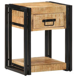 Bedside Cabinet 40x35x50 cm Solid Rough Wood Mango 4016688