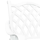 Garden Chair 2 pcs White 56 x 55 x 92.5cm Aluminium 42002376