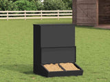 Pig Feeder Black 55 x 51 x 91.5 cm Cold-Rolled Steel 874639