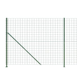 Wire Mesh Fence with Flange Green 1.8x25 m 154189