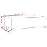 Garden Furniture Covers 2 pcs 12 Eyelets 227x152x65 cm Rectangular 3155352