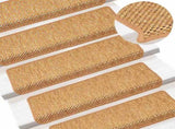 Stair Mats Self-adhesive Sisal-Look 15 pcs 65x21x4 cm Sisal 326889