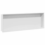 Shower Niche White 90 x 30 x 9.5 cm Stainless Steel 42012676