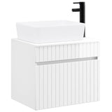 Bathroom Furniture Set High Gloss White Engineered Wood 3404304