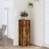 Plant Stand Smoked Oak 33x33x100 cm Engineered Wood 852955